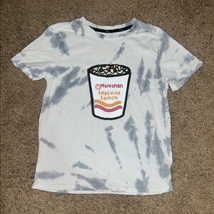 Kids Tie-Dye Ramen T-Shirt - White and Gray
